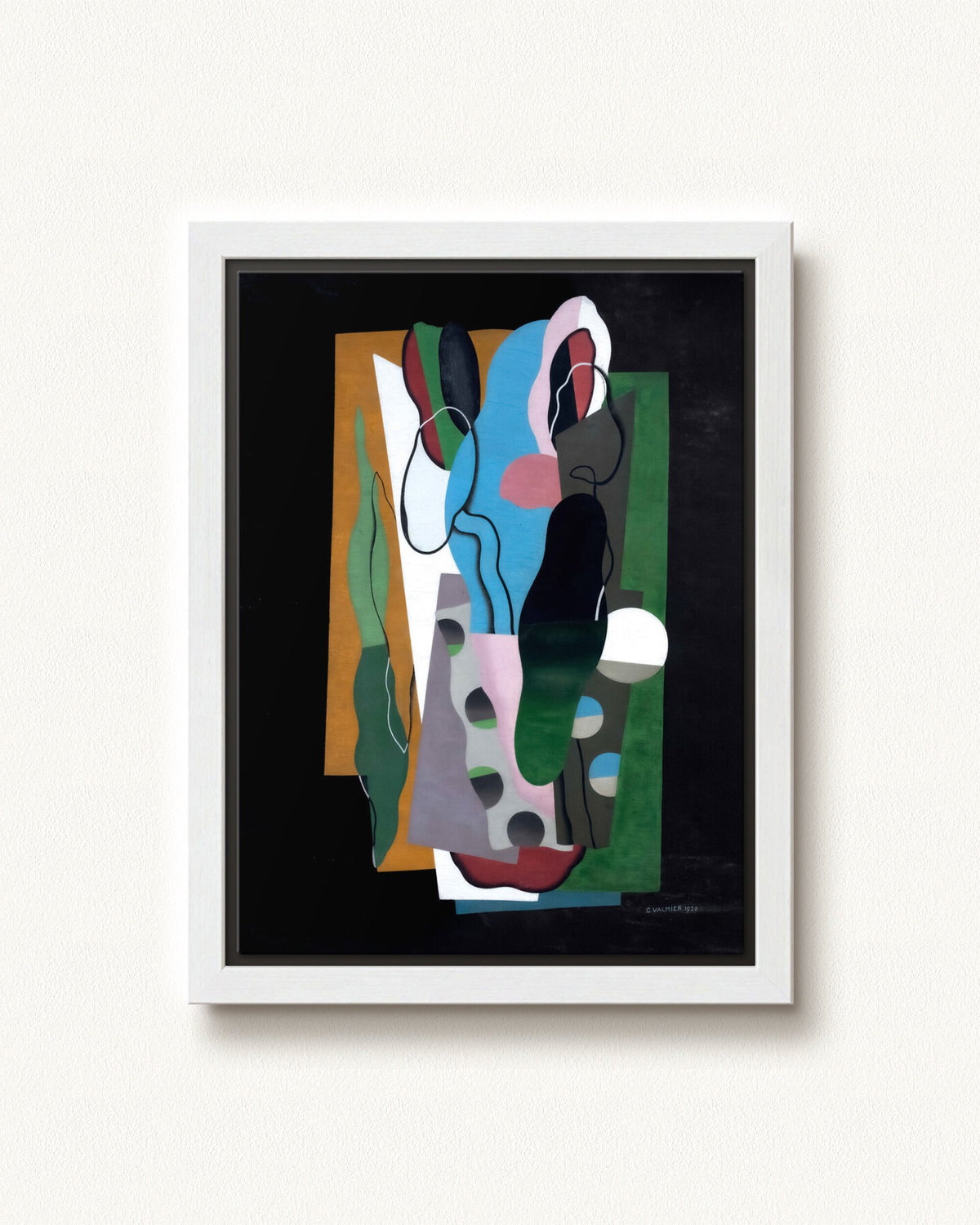Les Tulipes — 12 x 16, Modern - White floating frame