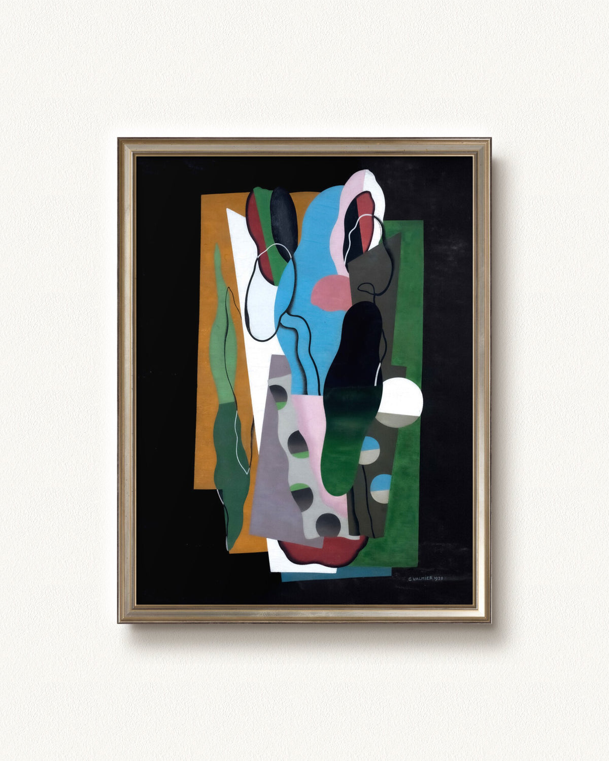 Les Tulipes — 24 x 32, Signature Antique Silver Panel frame
