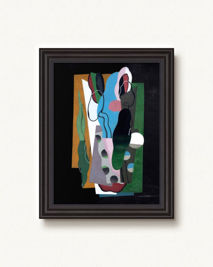 Les Tulipes — 9 x 12, Signature Galleria Noir frame