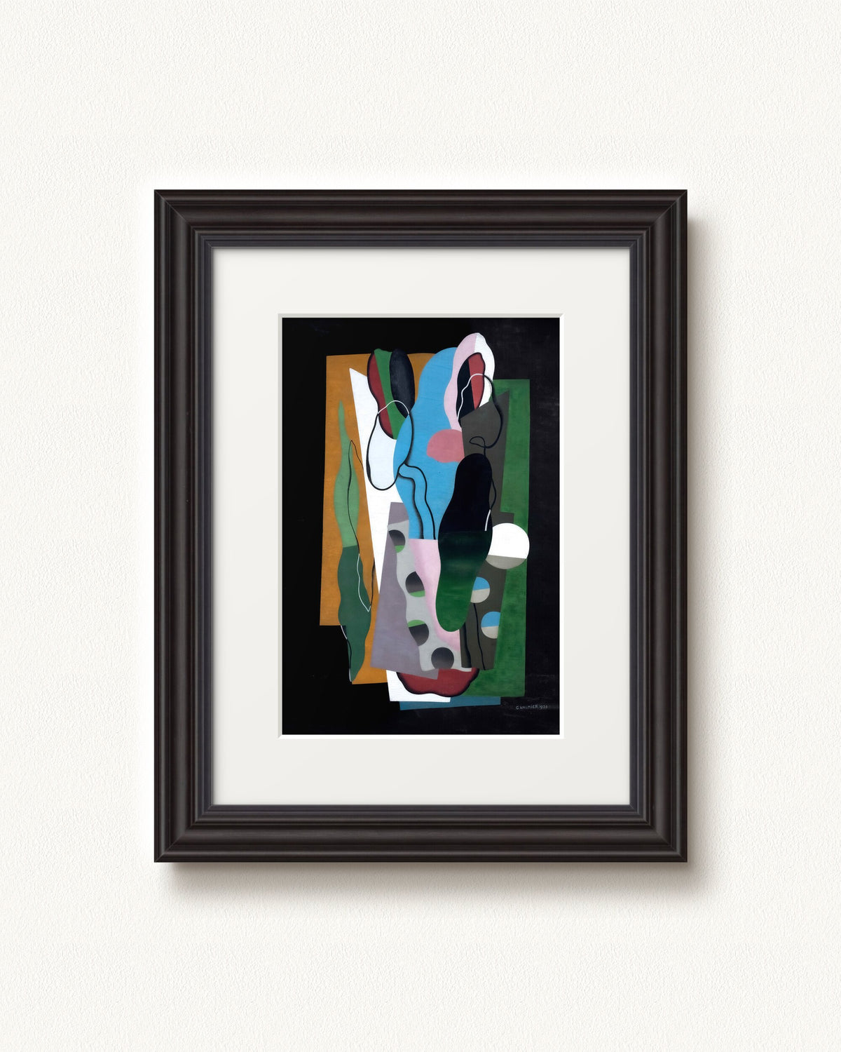 Les Tulipes — 9 x 12, Signature Galleria Noir frame, with white mat