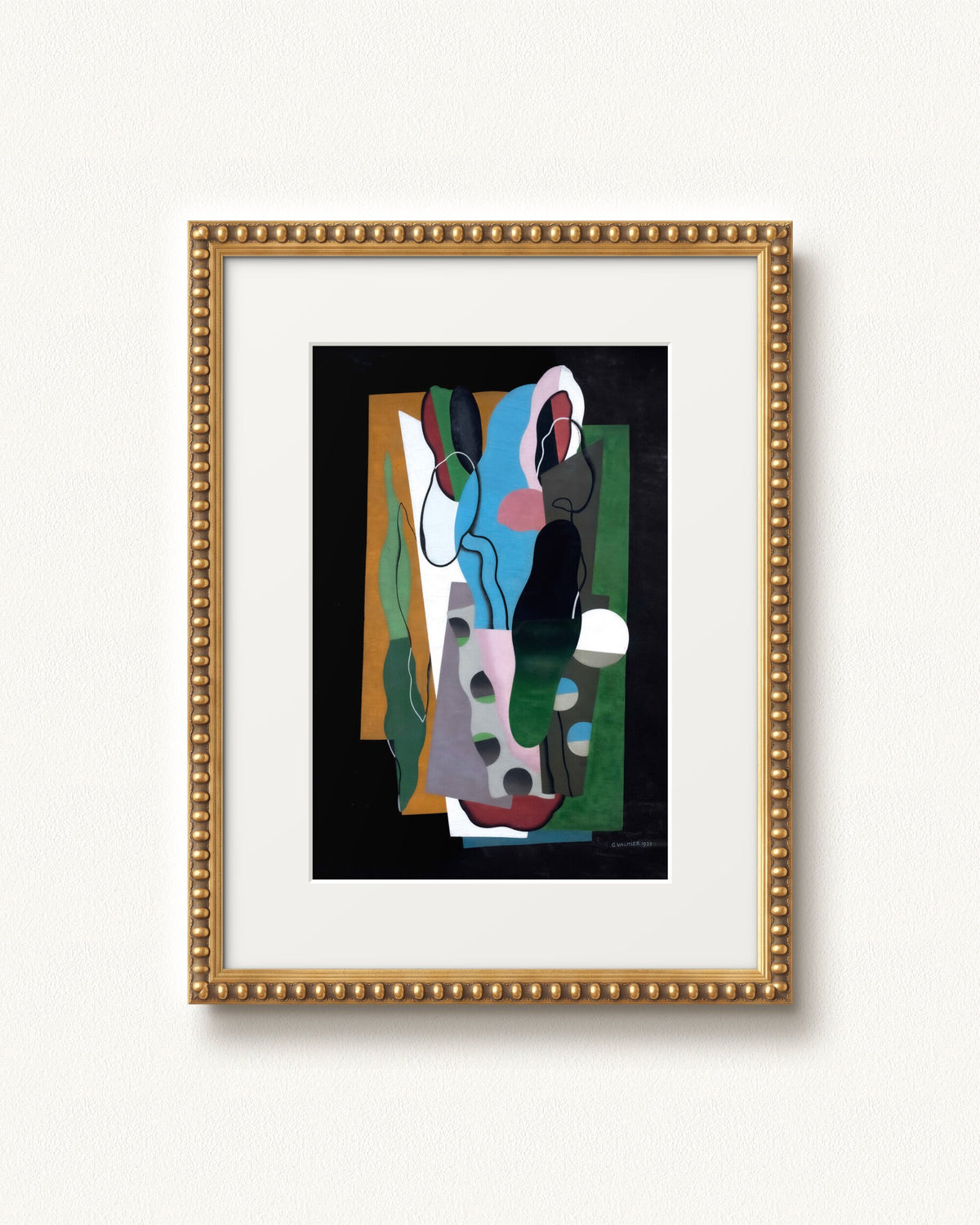 Les Tulipes — 12 x 16, Signature Gold Leaf Bead frame, with white mat