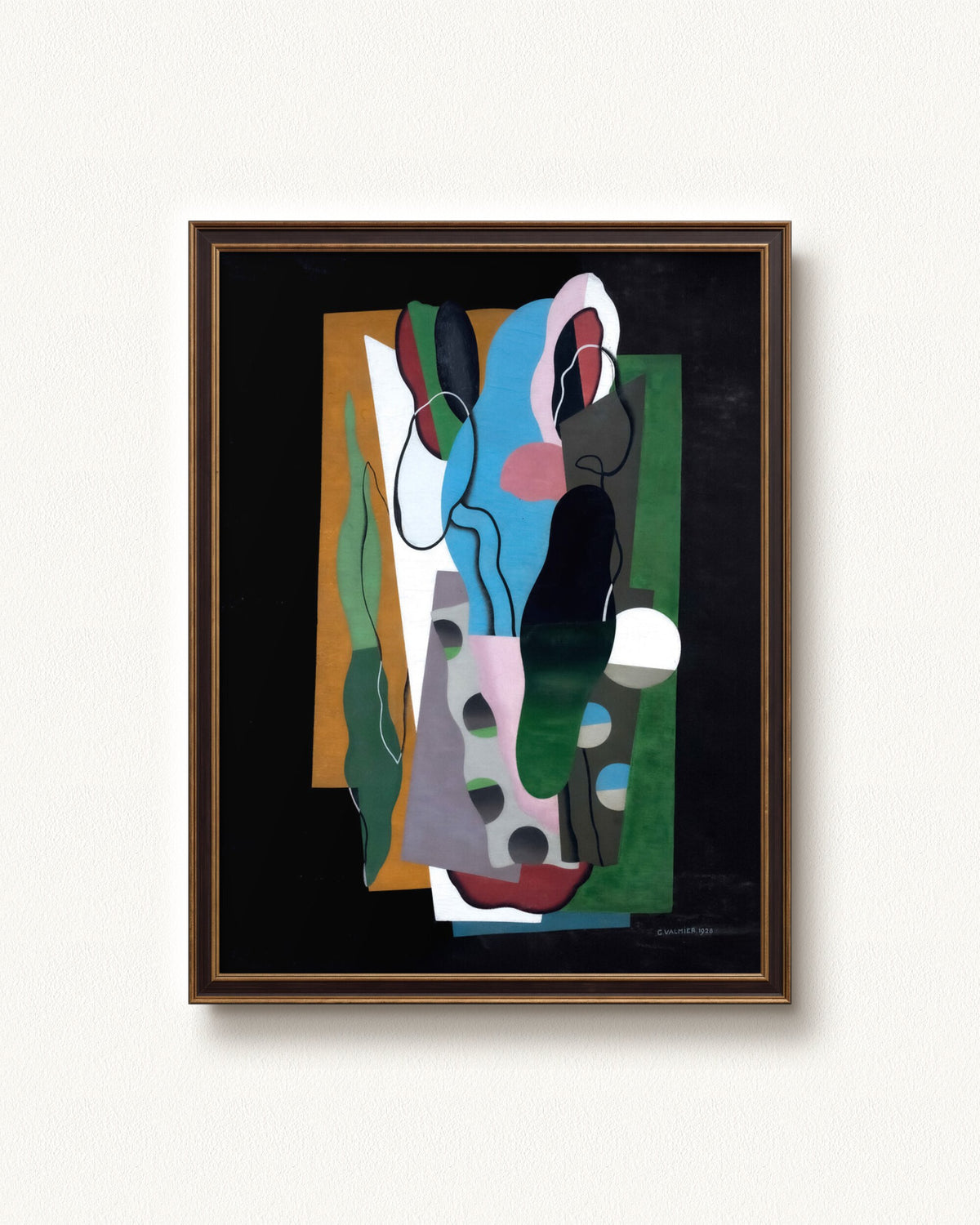 Les Tulipes — 24 x 32, Signature Gold with Burgundy Panel frame