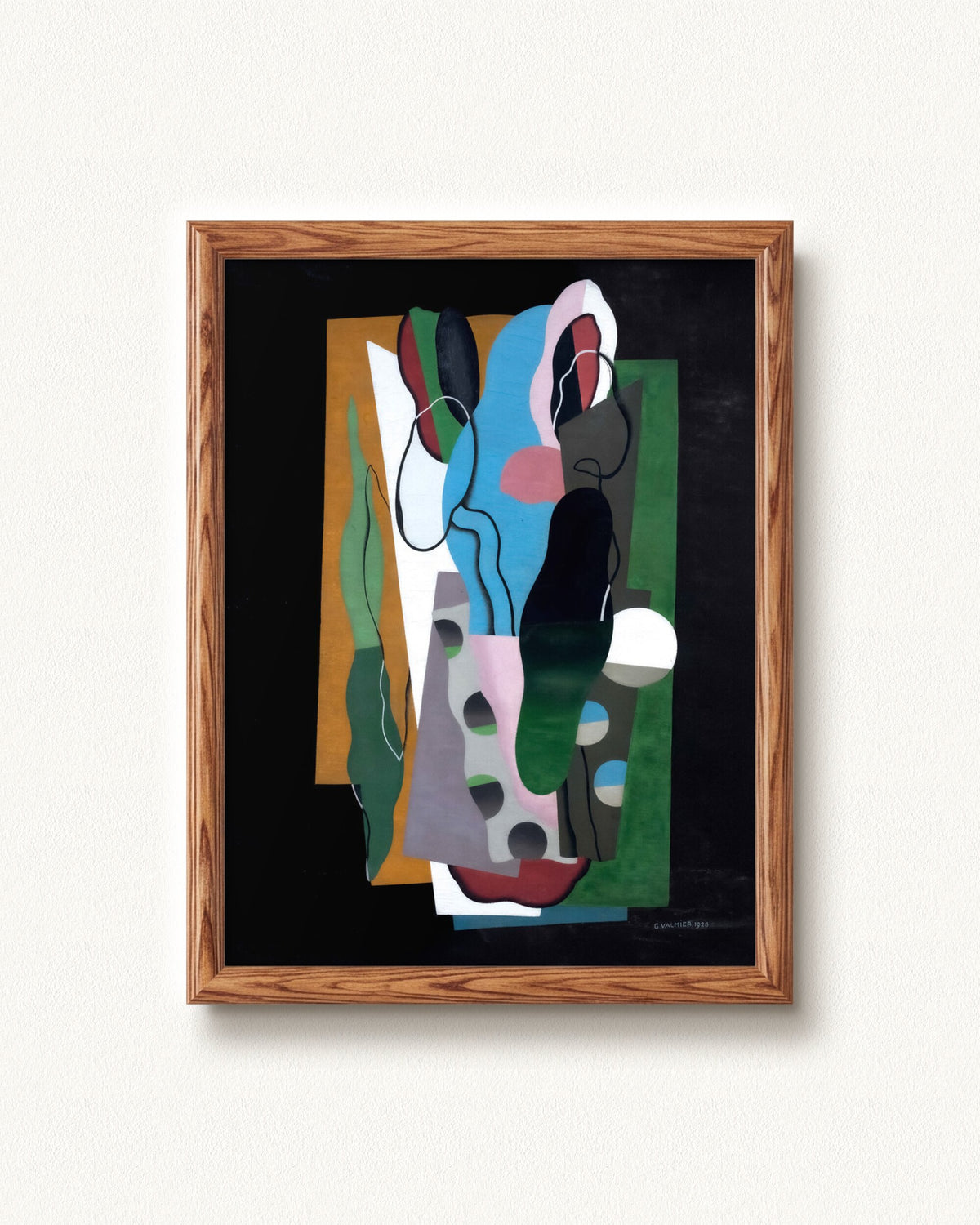 Les Tulipes — 12 x 16, Signature Honey Oak frame