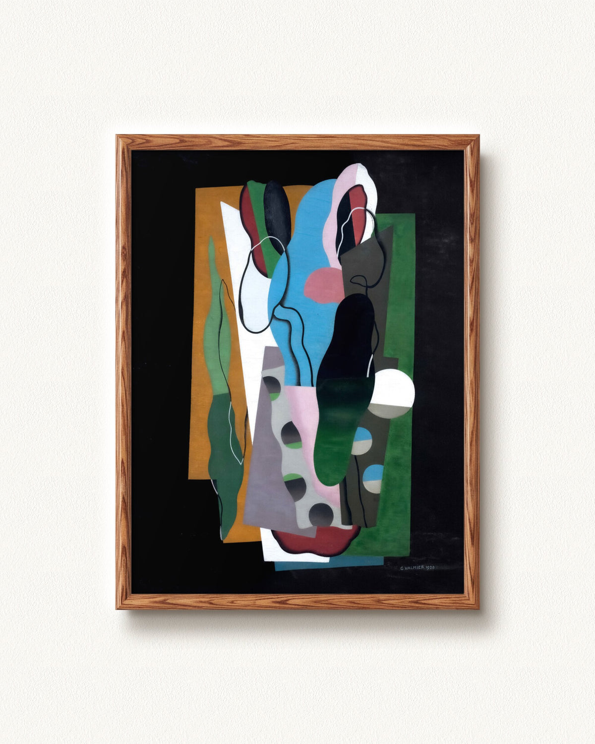 Les Tulipes — 18 x 24, Signature Honey Oak frame