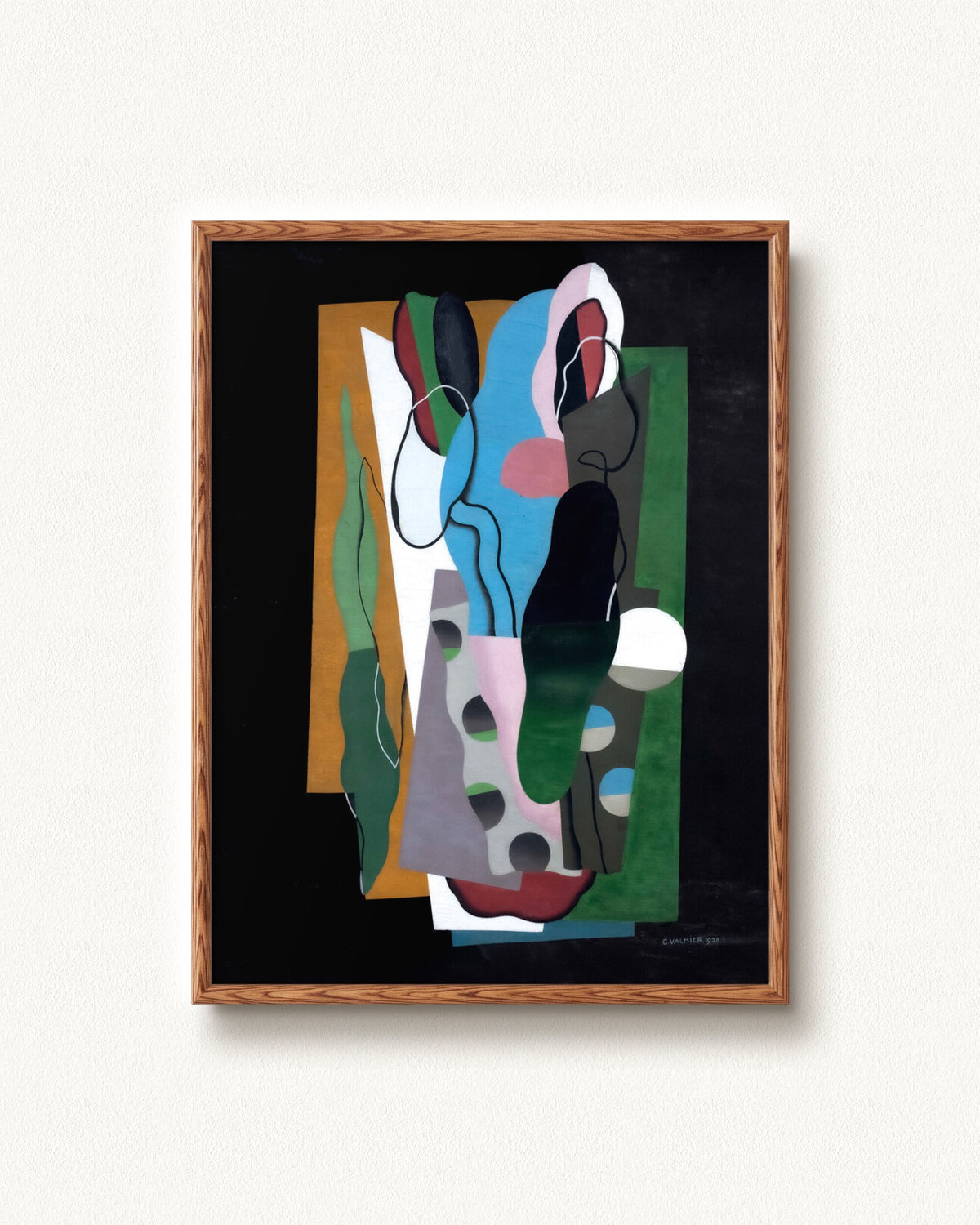 Les Tulipes — 24 x 32, Signature Honey Oak frame