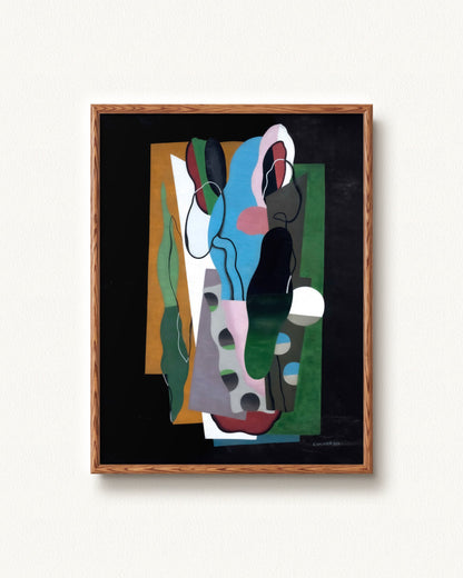 Les Tulipes — 24 x 32, Signature Honey Oak frame