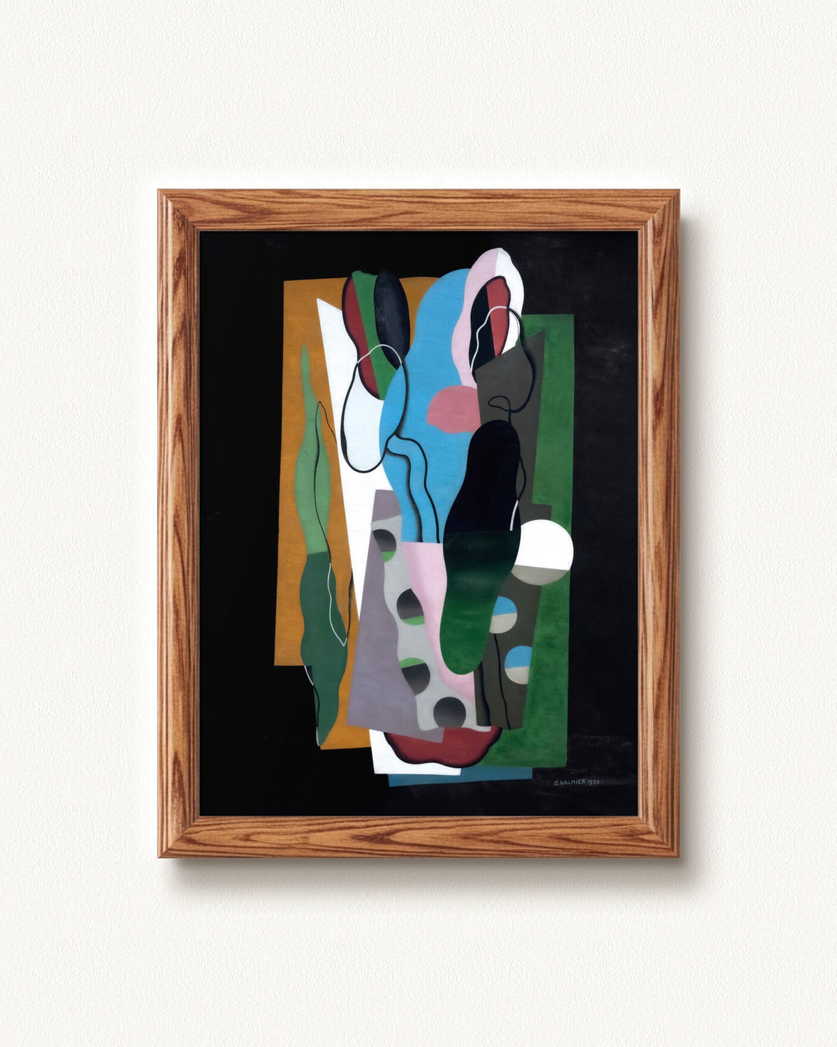 Les Tulipes — 9 x 12, Signature Honey Oak frame