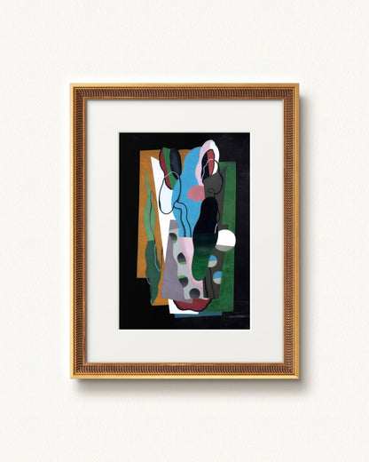 Les Tulipes — 12 x 16, Signature New Gold frame, with white mat