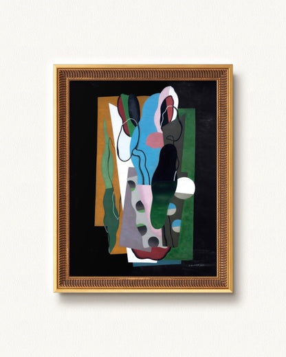 Les Tulipes — 9 x 12, Signature New Gold frame