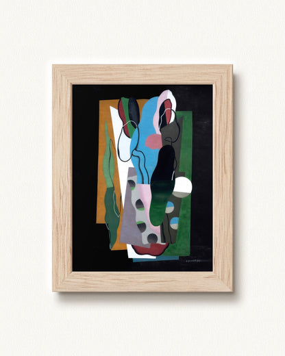 Les Tulipes — 12 x 16, Signature Tan Distressed Wood frame