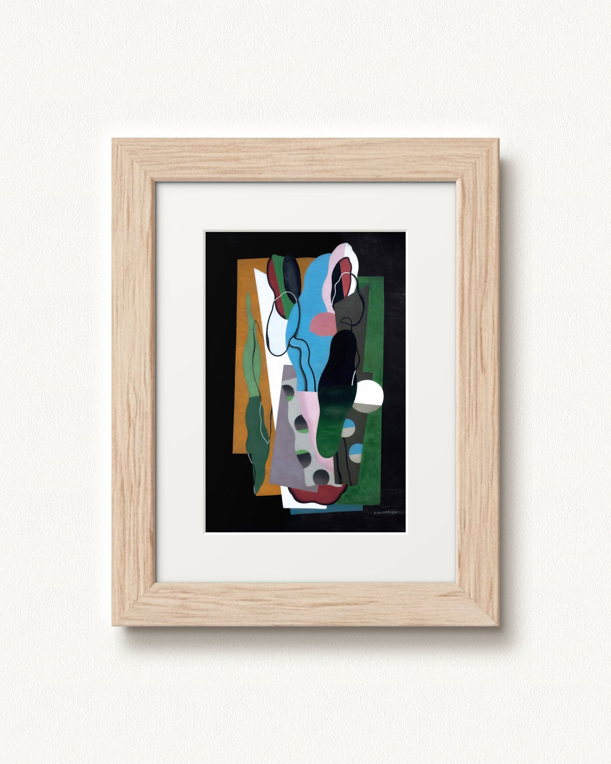 Les Tulipes — 12 x 16, Signature Tan Distressed Wood frame, with white mat