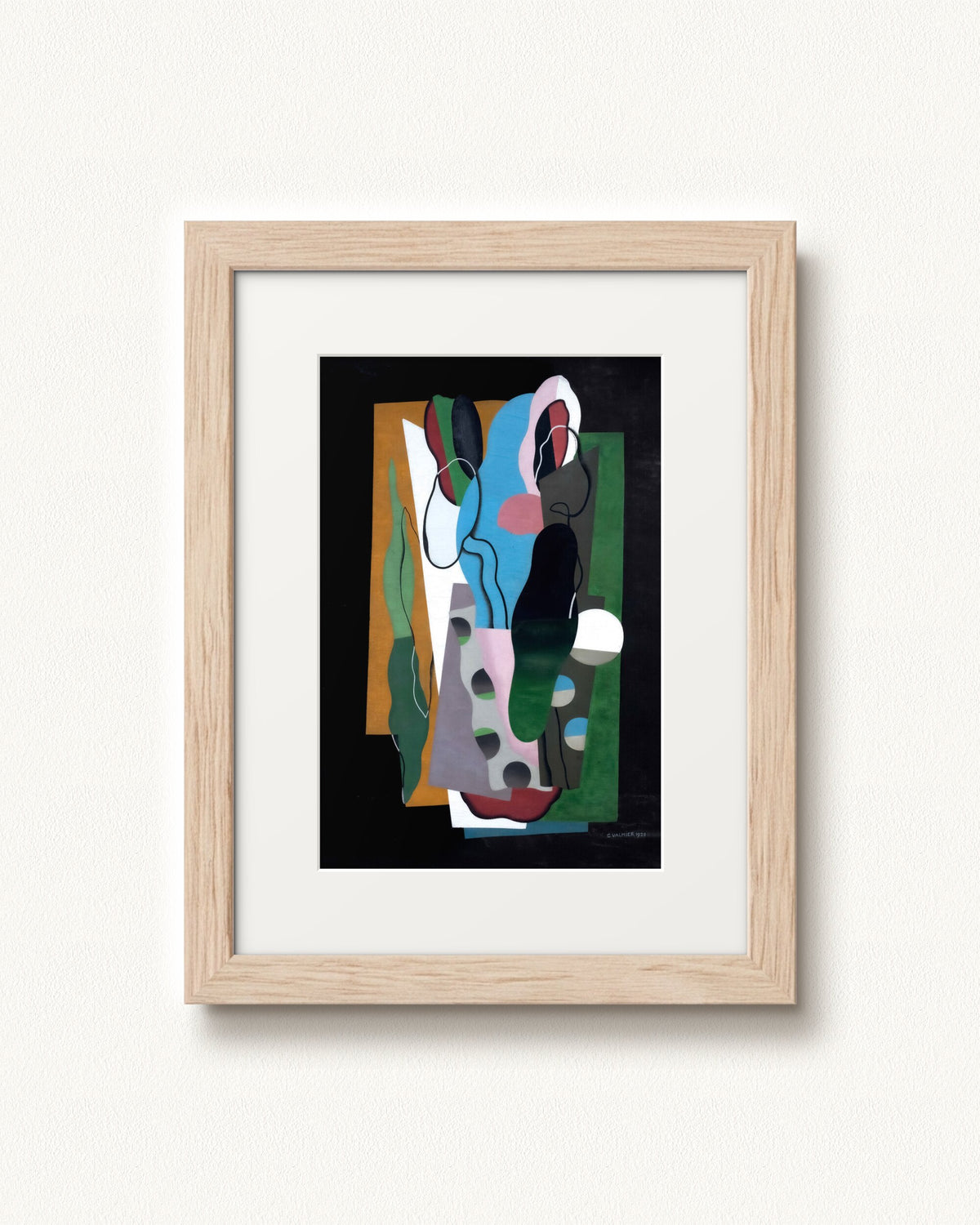 Les Tulipes — 18 x 24, Signature Tan Distressed Wood frame, with white mat