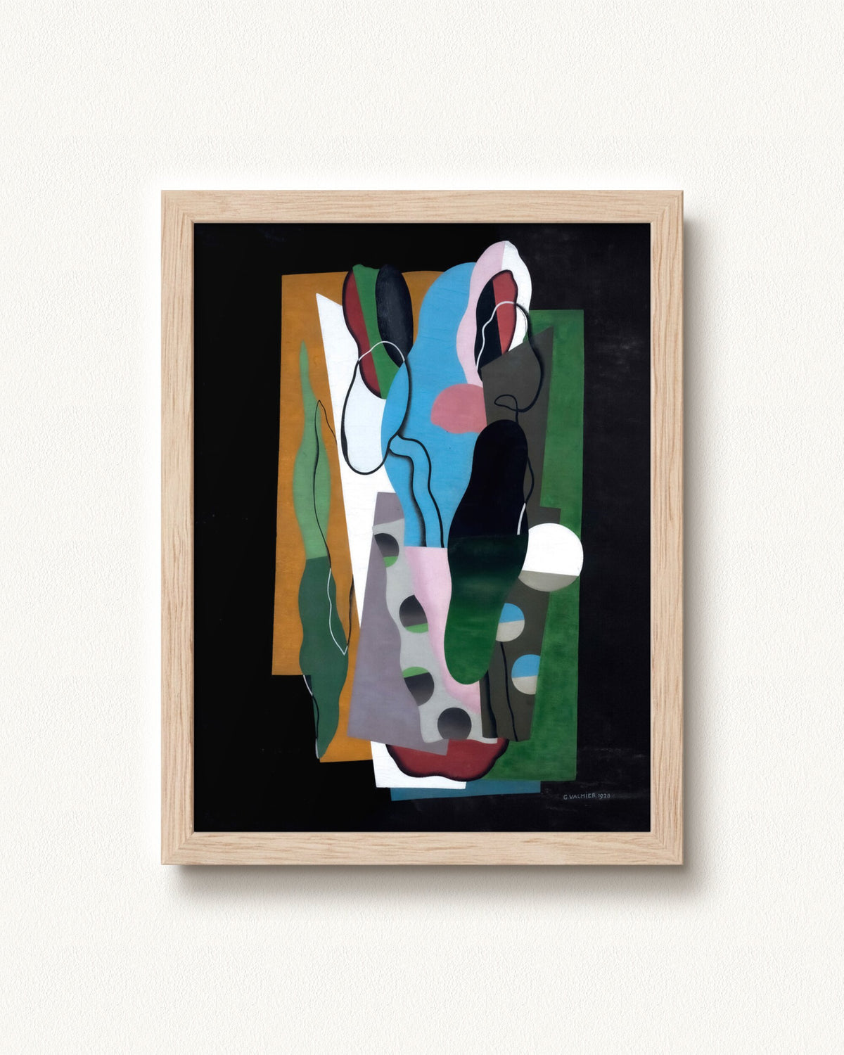Les Tulipes — 24 x 32, Signature Tan Distressed Wood frame