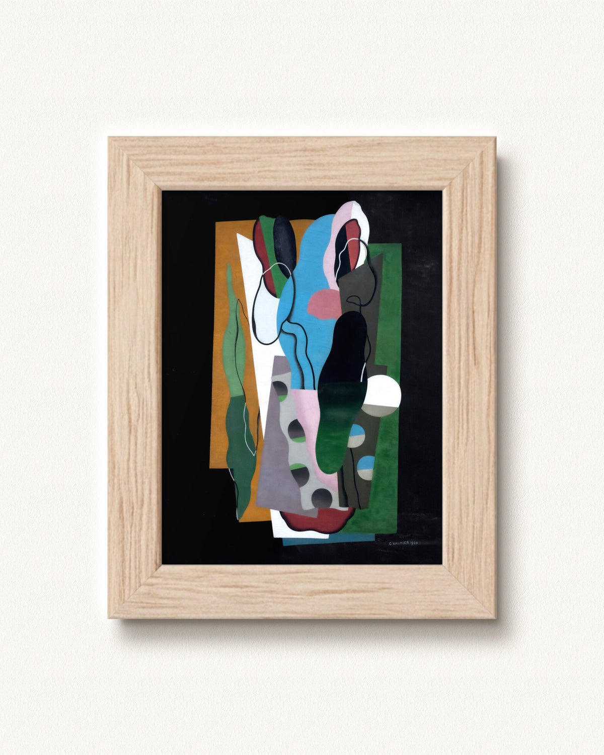 Les Tulipes — 9 x 12, Signature Tan Distressed Wood frame