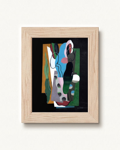 Les Tulipes — 9 x 12, Signature Tan Distressed Wood frame