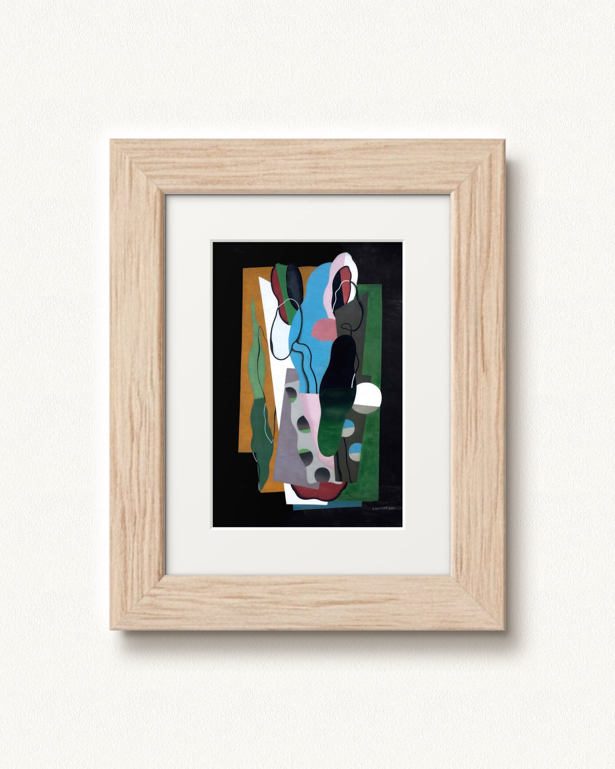 Les Tulipes — 9 x 12, Signature Tan Distressed Wood frame, with white mat