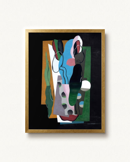 Les Tulipes — 18 x 24, Modern - Gold frame