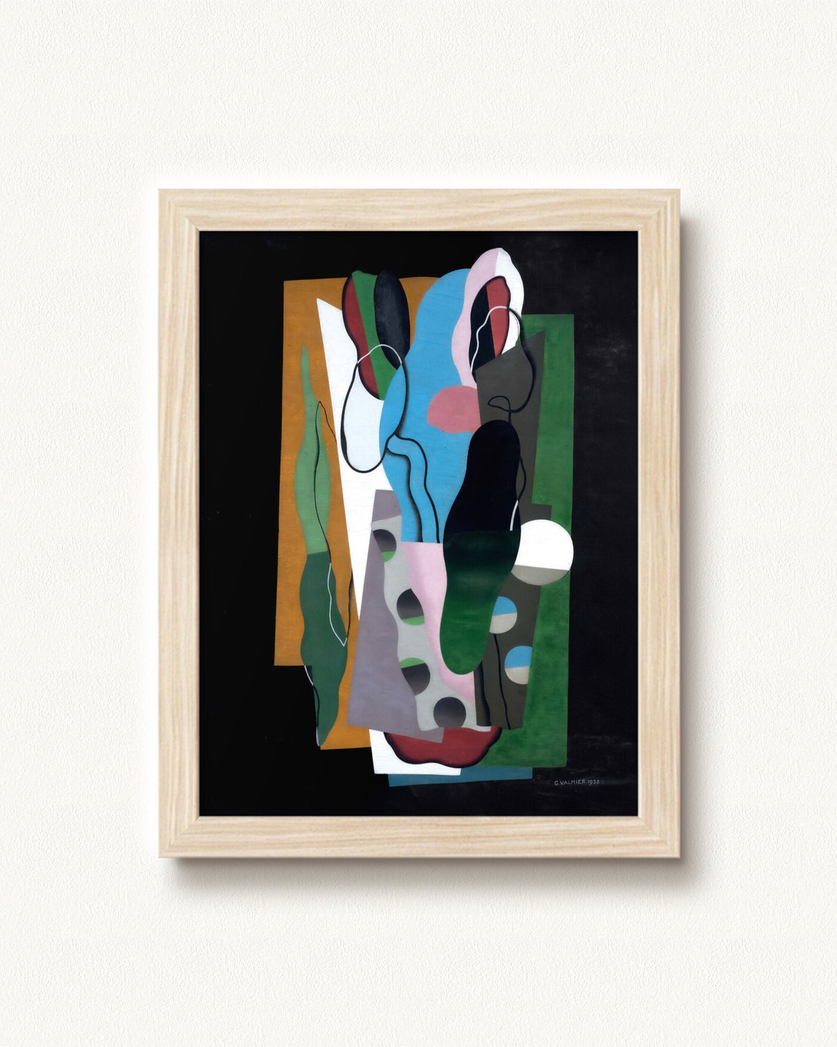 Les Tulipes — 9 x 12, Modern - Natural frame