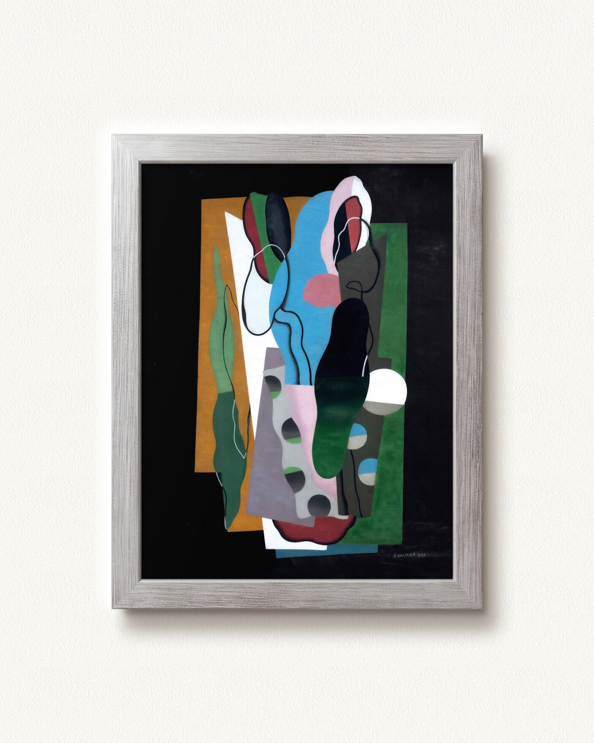 Les Tulipes — 9 x 12, Modern - Silver frame