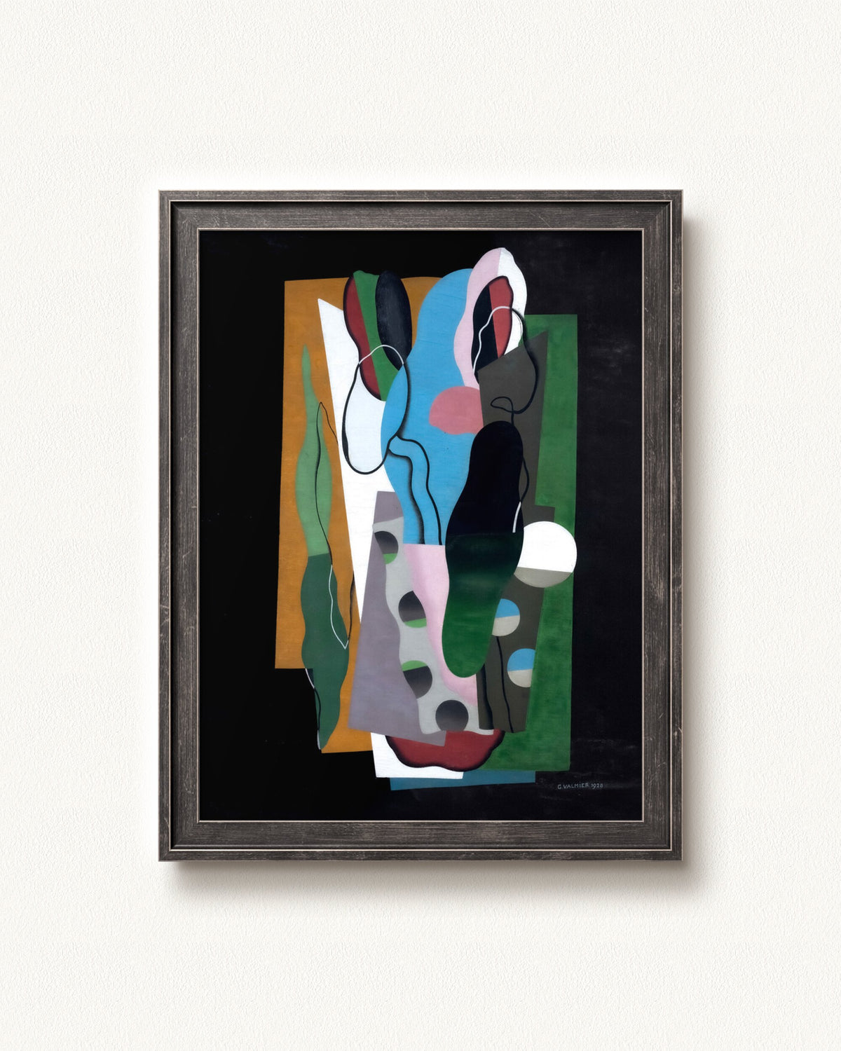 Les Tulipes — 12 x 16, Slimwoods Black Silver frame